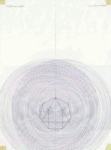 00DOminus_Stehende Welle und das heilige Siebeneck di Soo Youn Kim, Disegno in vendita su Singulart