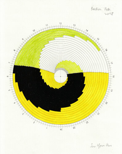 Time spiral_Feb 2018_Berlin di Soo Youn Kim, Disegno in vendita su Singulart