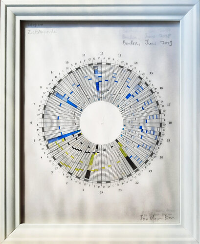 Zeitakkorde_3 Jahre Juni (LED/Licht-Box) by Soo Youn Kim, 기타 매체 for Sale on Singulart