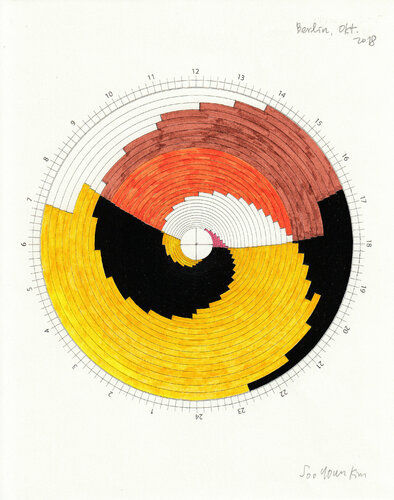 Time spiral_Oct 2018_Berlin von Soo Youn Kim, Zeichnungen kaufen auf Singulart