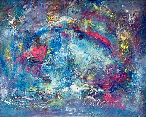 Rainbow Heart von Sabine Runge, Malerei kaufen auf Singulart