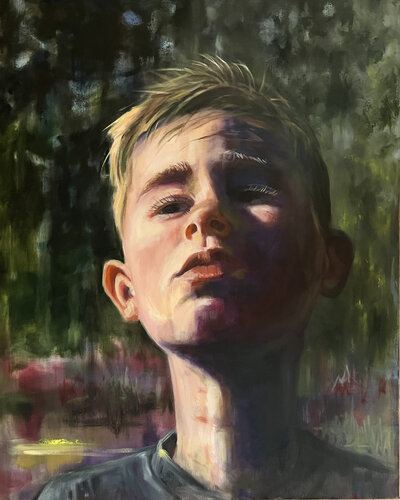 On the Edge Of Adolescence von Sherie Harkins, Malerei kaufen auf Singulart