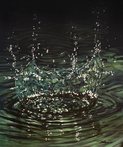 Descent Before Rising van Sherie Harkins, Schilderij te koop op Singulart
