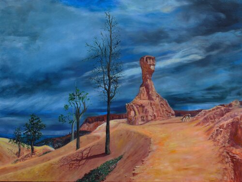 Hoodoo Judgement van Sherie Harkins, Schilderij te koop op Singulart