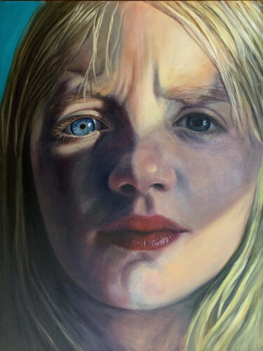 Sister's Dilemma van Sherie Harkins, Schilderij te koop op Singulart