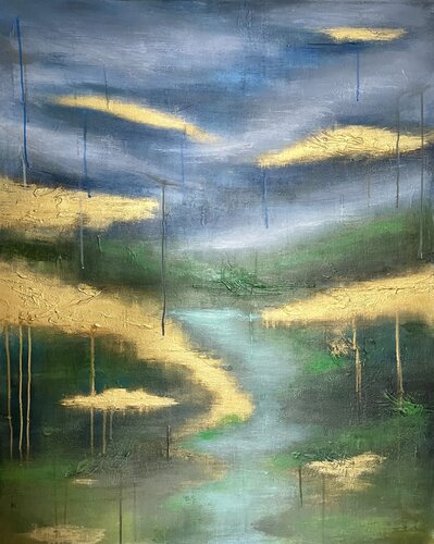 Clouds of Rheingold van Zue Razali, Schilderij te koop op Singulart