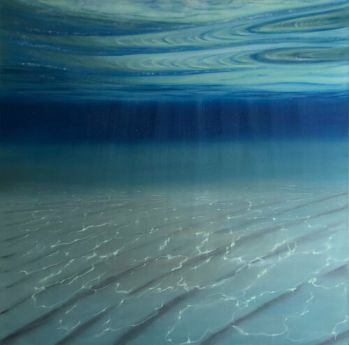 Divine Blues van Eva Volf, Schilderij te koop op Singulart