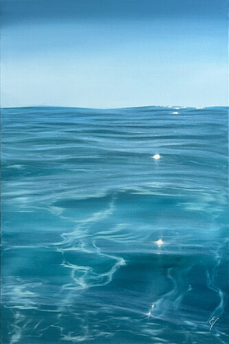 Ocean and Sunlight by Eva Volf, 회화 for Sale on Singulart