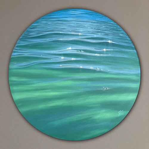 Sunlit Ocean van Eva Volf, Schilderij te koop op Singulart
