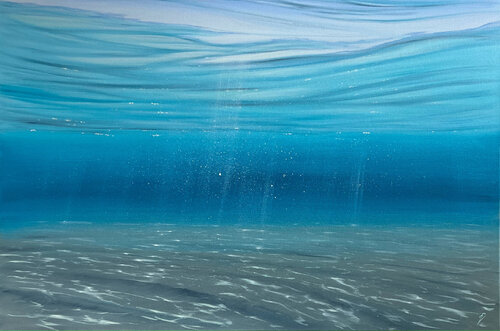 Blue Calm van Eva Volf, Schilderij te koop op Singulart