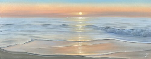 Golden Shores van Eva Volf, Schilderij te koop op Singulart