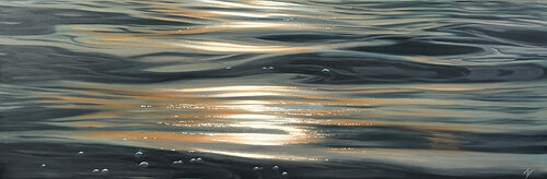 Silver and Gold van Eva Volf, Schilderij te koop op Singulart