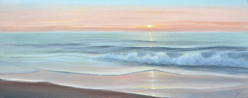 Kissed by the Dawn van Eva Volf, Schilderij te koop op Singulart