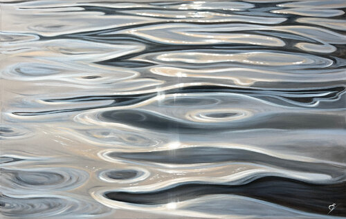 In The Awe of Light van Eva Volf, Schilderij te koop op Singulart