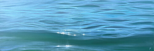 Whispers of The Waves by Eva Volf, Painting for Sale on Singulart