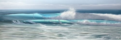 Whispers of Waikiki by Eva Volf, 회화 for Sale on Singulart