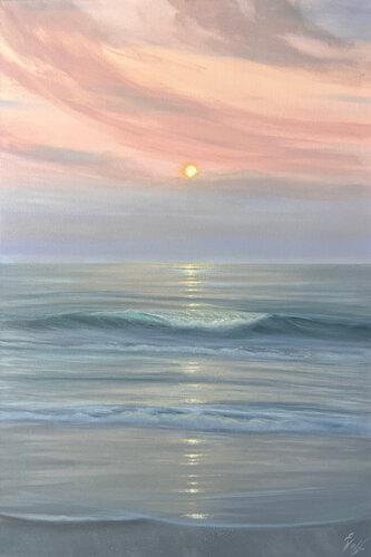 Moonrise Clouds de Eva Volf, Pintura a la venta en Singulart