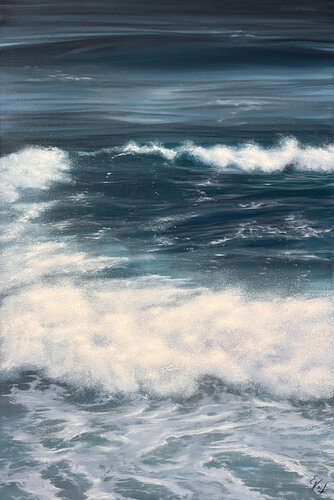 Water's Edge par Eva Volf, Peinture en vente sur Singulart