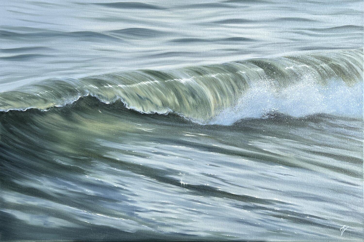 Journey - ocean wave painting Eva Volf