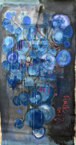 What is a fucking modern art? di SaFe Art, Pittura in vendita su Singulart