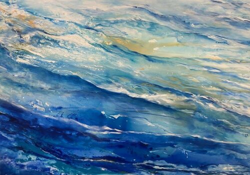 Wave after wave di Susanne Pohlmann, Pittura in vendita su Singulart