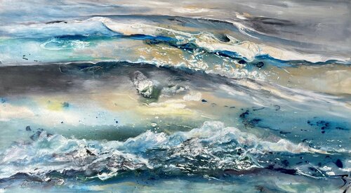 Reflection of the Ocean 1 van Susanne Pohlmann, Schilderij te koop op Singulart
