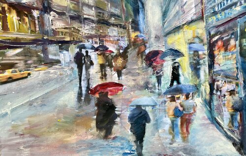 Stadtlichter 1 van Susanne Pohlmann, Schilderij te koop op Singulart