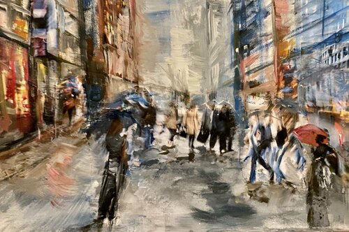 Stadtlichter 2 de Susanne Pohlmann, Pintura a la venta en Singulart