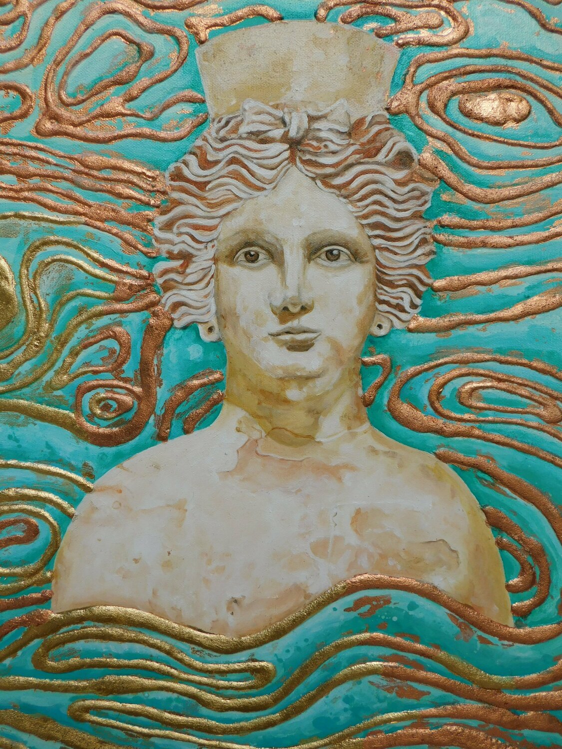 Phoenician Goddess Tanit by Lydia Hoffnungsthal (2020) Painting