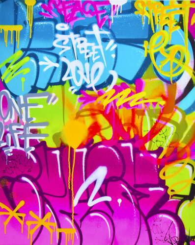 PEACE CITY di Vincent Bardou, Pittura in vendita su Singulart