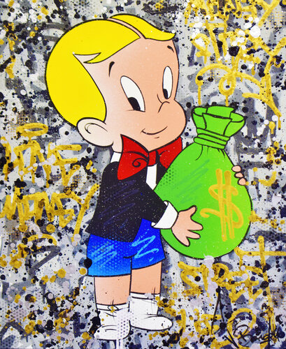 RICHIE RICH MONEY van Vincent Bardou, Schilderij te koop op Singulart