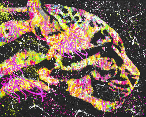 PANTHER POP van Vincent Bardou, Schilderij te koop op Singulart