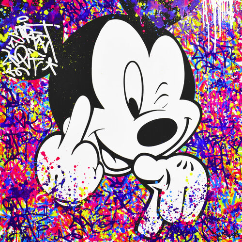MICKEY STREET ART van Vincent Bardou, Schilderij te koop op Singulart