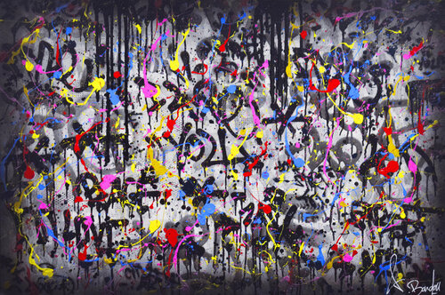 STREET HARLEQUIN van Vincent Bardou, Schilderij te koop op Singulart