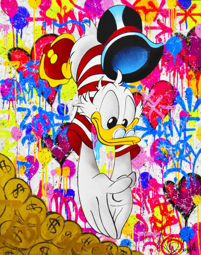 UNCLE SCROOGE MY FIRST MILLIONS van Vincent Bardou, Schilderij te koop op Singulart