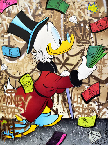 PICSOU MONEY FOR LIFE van Vincent Bardou, Schilderij te koop op Singulart