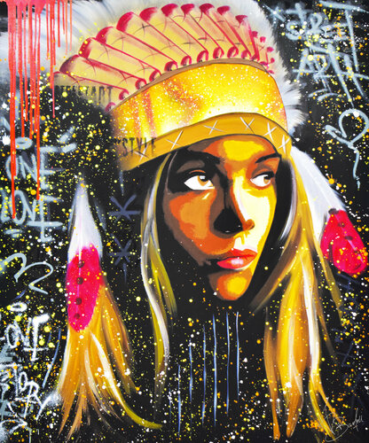 INDIAN LOVE van Vincent Bardou, Schilderij te koop op Singulart