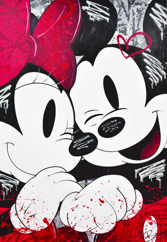 MINNIE & MICKEY FOR ETERNITY van Vincent Bardou, Schilderij te koop op Singulart