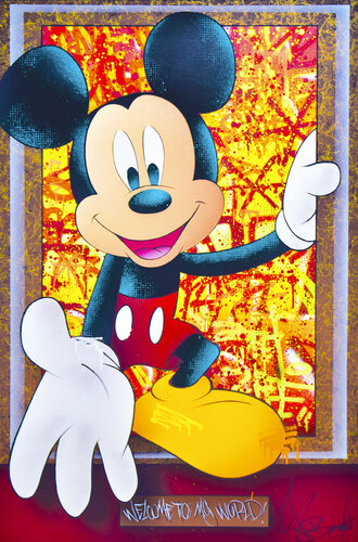 WELCOME TO MY WORLD BY MICKEY van Vincent Bardou, Schilderij te koop op Singulart