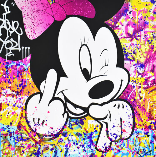 MINNIE FUCK YOU von Vincent Bardou, Malerei kaufen auf Singulart