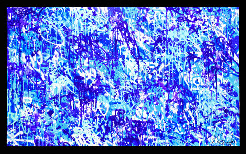 GRAFFITI BLUE di Vincent Bardou, Pittura in vendita su Singulart