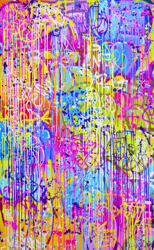 GRAFFITI RAIN di Vincent Bardou, Pittura in vendita su Singulart