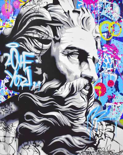 ZEUS POP van Vincent Bardou, Schilderij te koop op Singulart