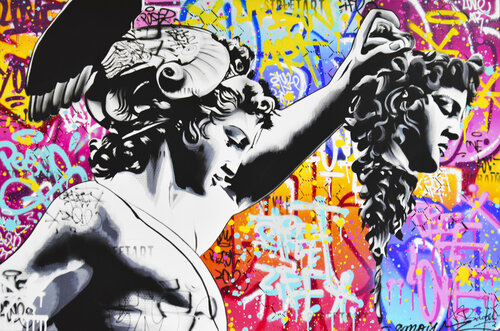DEATH OF MEDUSA di Vincent Bardou, Pittura in vendita su Singulart
