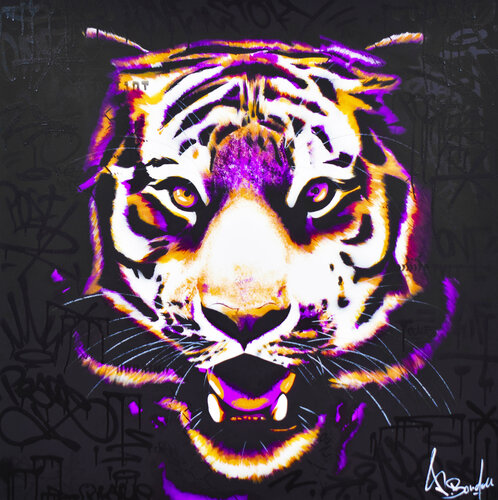 ART TIGER di Vincent Bardou, Pittura in vendita su Singulart