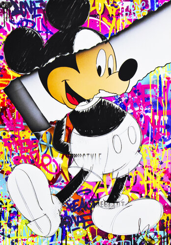 RIPPED MICKEY di Vincent Bardou, Pittura in vendita su Singulart