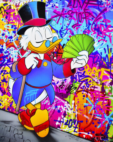 PICSOU STREET MONEY van Vincent Bardou, Schilderij te koop op Singulart