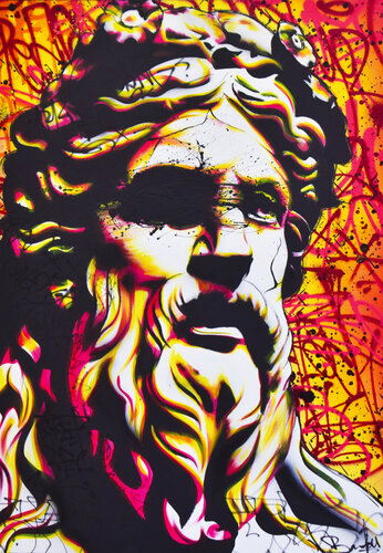 RED ZEUS van Vincent Bardou, Schilderij te koop op Singulart
