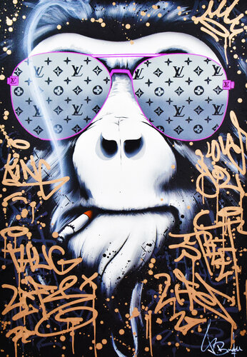 THUG LIFE MONKEY di Vincent Bardou, Pittura in vendita su Singulart