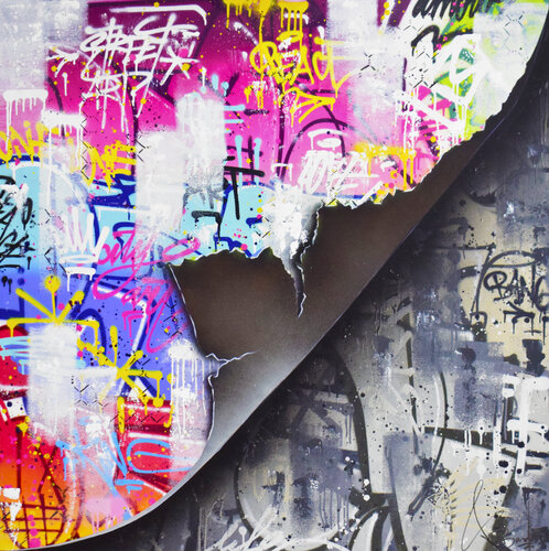 GRAFFITI BURNS di Vincent Bardou, Pittura in vendita su Singulart